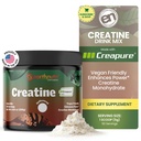 EarthNutri Creatine Monohydrat-Pulver - Pure Creatine-Ergänzung für Muskelkraft, Stärke & Performance – Non-GMO, Sugar-Free, Additive-Free – für Männer & Frauen, Entflammt 250g