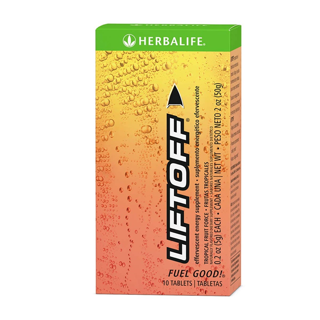 Supplément énergétique effervescent Force des fruits tropicaux 10 Comprimés