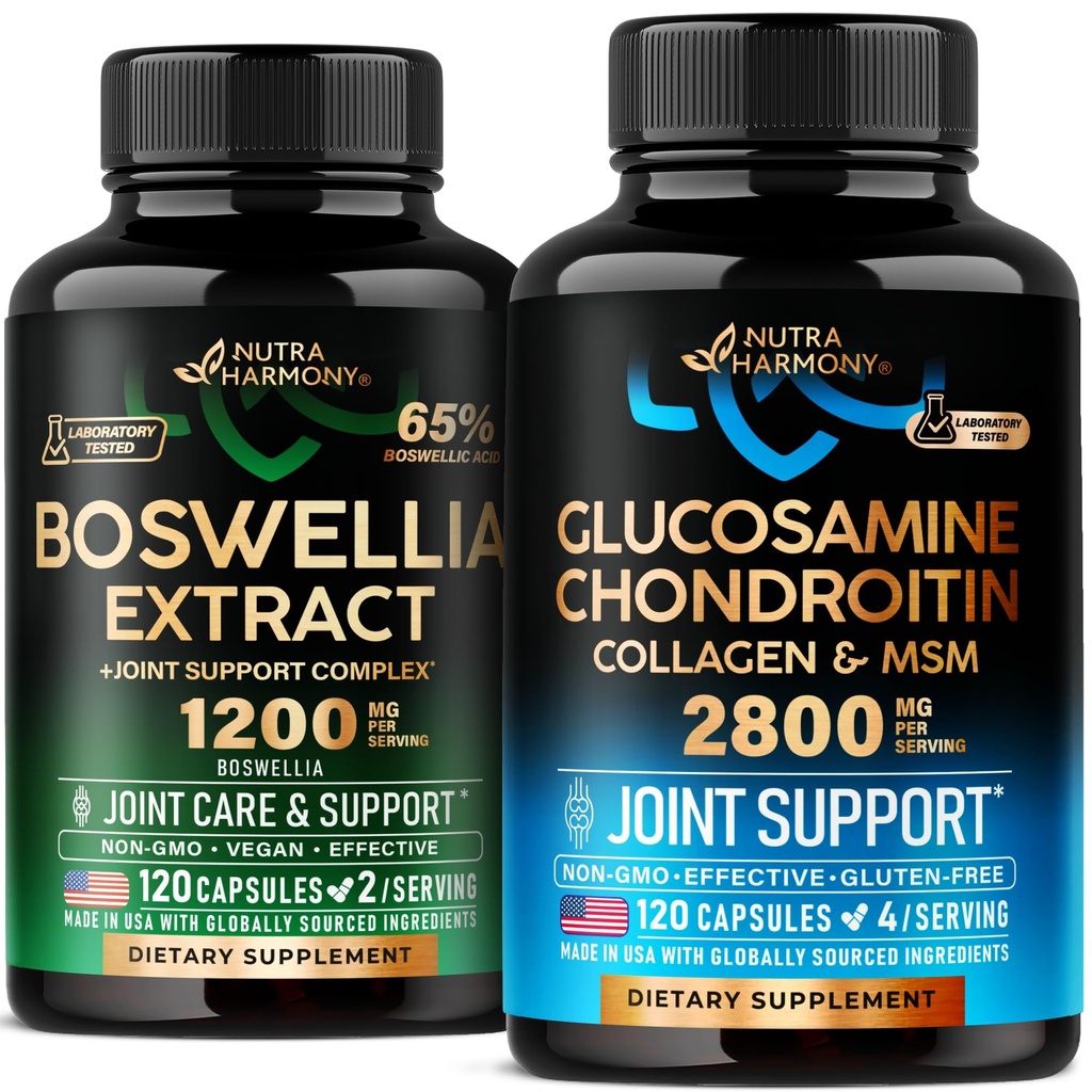 NUTRAHARMONY Glucosamin Chondroitin & Boswellia Extrakt Kapseln