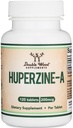 Huperzine A 200mcg (Third Party Tested) 120 Tabletten, Brain Supplement zur Förderung von Acetylcholin (Acetylcholinesterase Inhibitor) - Unterstützt Gedächtnis und Fokus von Double Wood