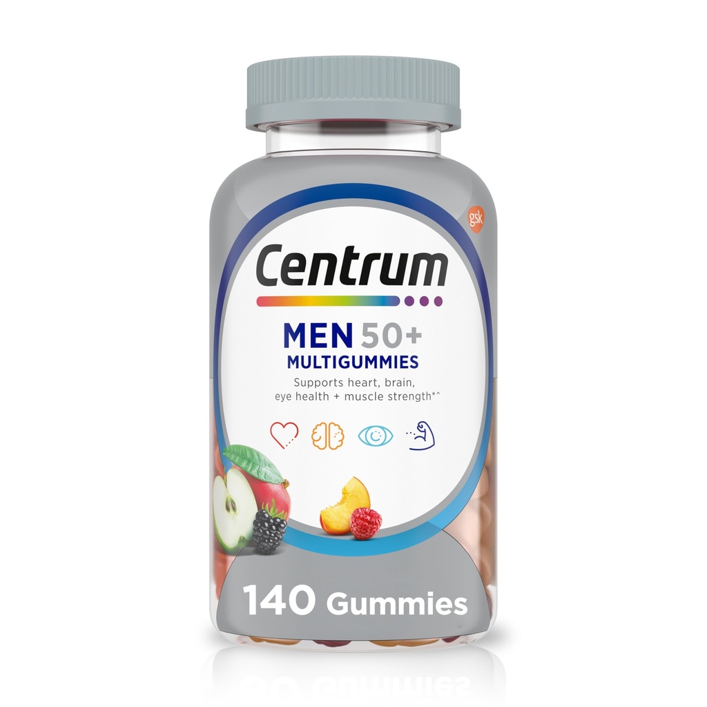 Centrum argent masculin multivitamine pour les hommes 50 Plus, supplément multiminérale
