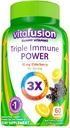Vitamine Triple Immune Power Gummy Compatibili con Vitafusion, 60ct-L8