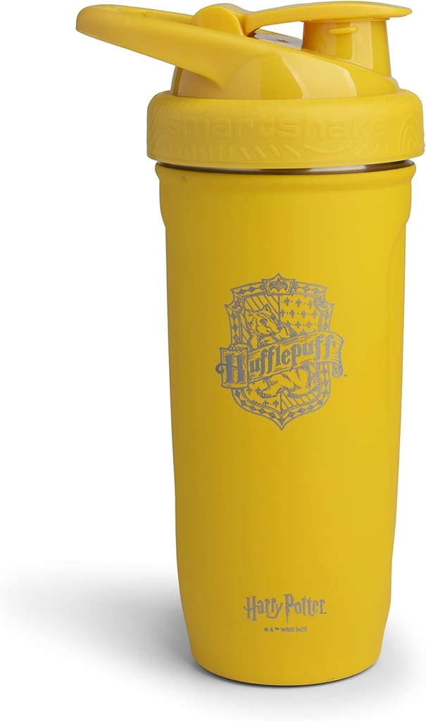Smartshake rinforzare l'acciaio inossidabile Harry Potter Hufflepuffs Shaker Bottiglia (900 ML /30oz)
