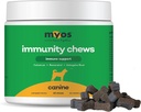 MYOS Immunität Chew für Hunde - Immunsystem-Unterstützung, Antioxidantien, Hilft Cellular Health & Vitality- mit Kolostrum, Resveratrol, Astragalus Root, und Pilze- Tägliche Kaubare Ergänzung