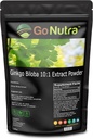 Go Nutra Ginkgo Biloba Polvere 8 oz. | Pure Ginkgo Biloba Supplements, Ginkgo Polvere da Biloba Leaf (8oz.)