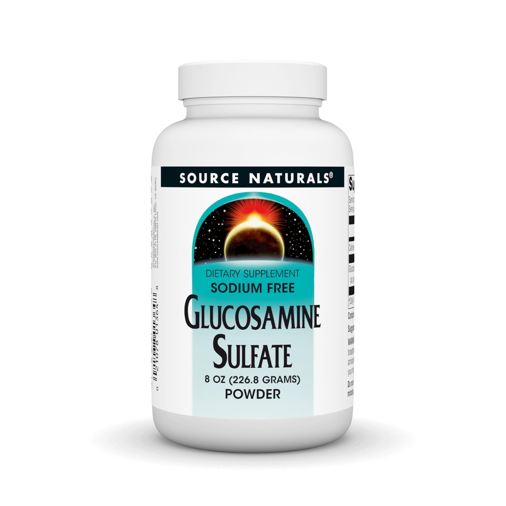 Quelle Naturals Glucosamine Sulfat, Natriumfreies Pulver für Gelenkunterstützung - 8 oz Pulver