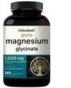 NatureBell Magnesium Glycinate 1000mg, 240 Kapseln | 500mg pro Kapsel | 100% Chelat & Purified | Schlaf, Muskel & Nerve Unterstützung | Non-GMO, Gluten-Free
