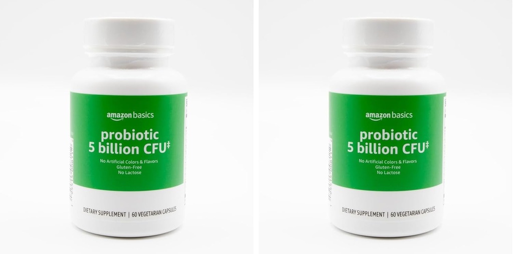 Probiotici 5 miliardi di CFU, 8 ceppi probiotici con 60 mg di miscela prebiotica, 60 Conta capsule vegetariane, 2 mesi di alimentazione, Supporta la digestione sana (precedentemente Solimo) (Pack of 2)