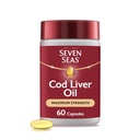 Sette Mare Cod olio di fegato Extra ad alta resistenza 60 capsule
