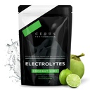 Cerus Performance Poudre d'électrolyte – Saveur de chaux de noix de coco, 30 portions, Zéro sucre, eau de noix de coco et fruits réels pour l'endurance et la récupération