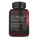 Supernaturale Uomo 5G Maschio naturale T Booster Miglioramento Supplemento per il flusso sanguigno, Stamina, Forza & Endurance Ginseng, Aglio, Ginkgo, Ginger Root, Vitamina D - Supporta maschi sani - 30 capsule