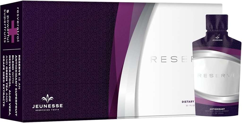 Jeunesse Global Reserve - Antioxidant Fruit Blend Nahrungsergänzung- 30 Pakete pro Box (30ml)