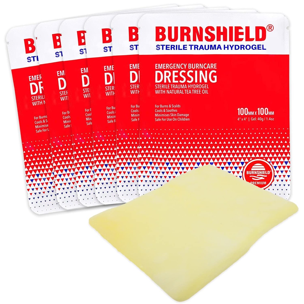 Burnshield 4" X 4" Burn Dressing, Steril - 6 Count