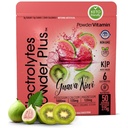 PulverVitamin Elektrolyte Pulver Plus (50 Portionen) Guava Kiwi Elektrolyt Pulver Zero Calorie Keto, 0 Zucker, kein Maltodextrin, 1000mg Kalium, 120mg Calcium, 120mg Magnesium, Hydration Powde
