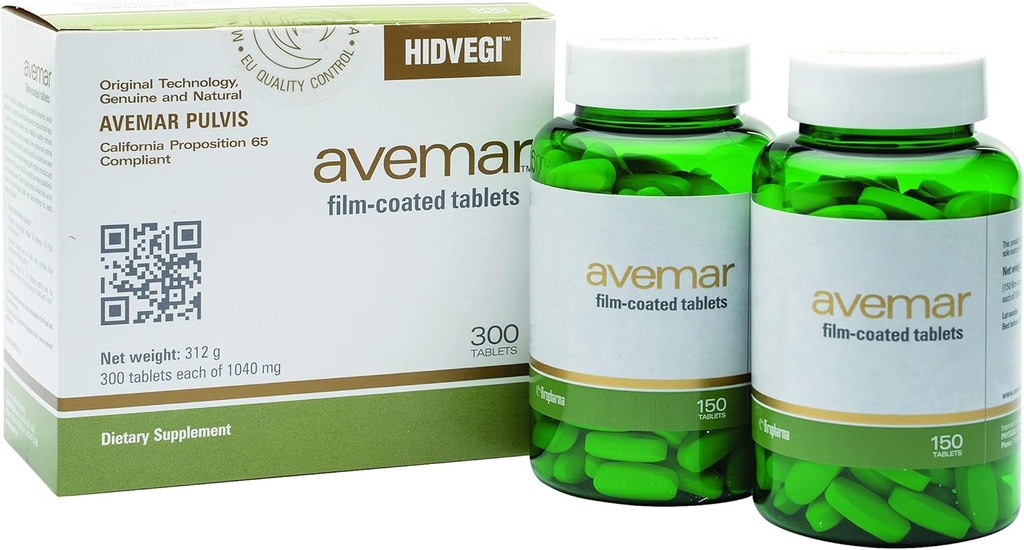 Authentic AvemarTM Filmtablette - Fermented Wheat Germ Extract, Daily Immune and Cell Support, Natural, 300 Tablets
