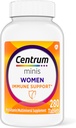 Centrum Minis Women's Daily Multivitamin per il supporto immunitario con zinco e vitamina C, 280 Mini Tablet, 140 giorni di alimentazione