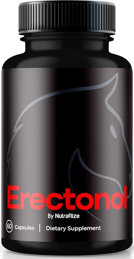 Erectonol Capsules pour hommes, Erectonol Male Dietary Supplement, Formule quotidienne pour le mieux-être des hommes et la performance de pic, pilules de formule avancée pour un mode de vie actif, Pastillas Reviews (60 capsules)