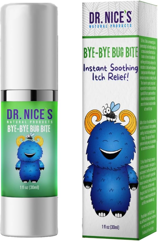 Dr. Nice’s Bye-Bye Bug Bite - Beruhigende Bug und Moskito Biss Itch | All Natural | Kid Friendly Self Application | Hydrogel für Bites, Irritation, Hautstörung | Soothe Refresh Calm Cool (30 ML)