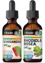 BIO KRAUTER Schisandra Tincture 2 Fl. Oz. & Rhodiola Rosea Tincture 2 Fl Oz.