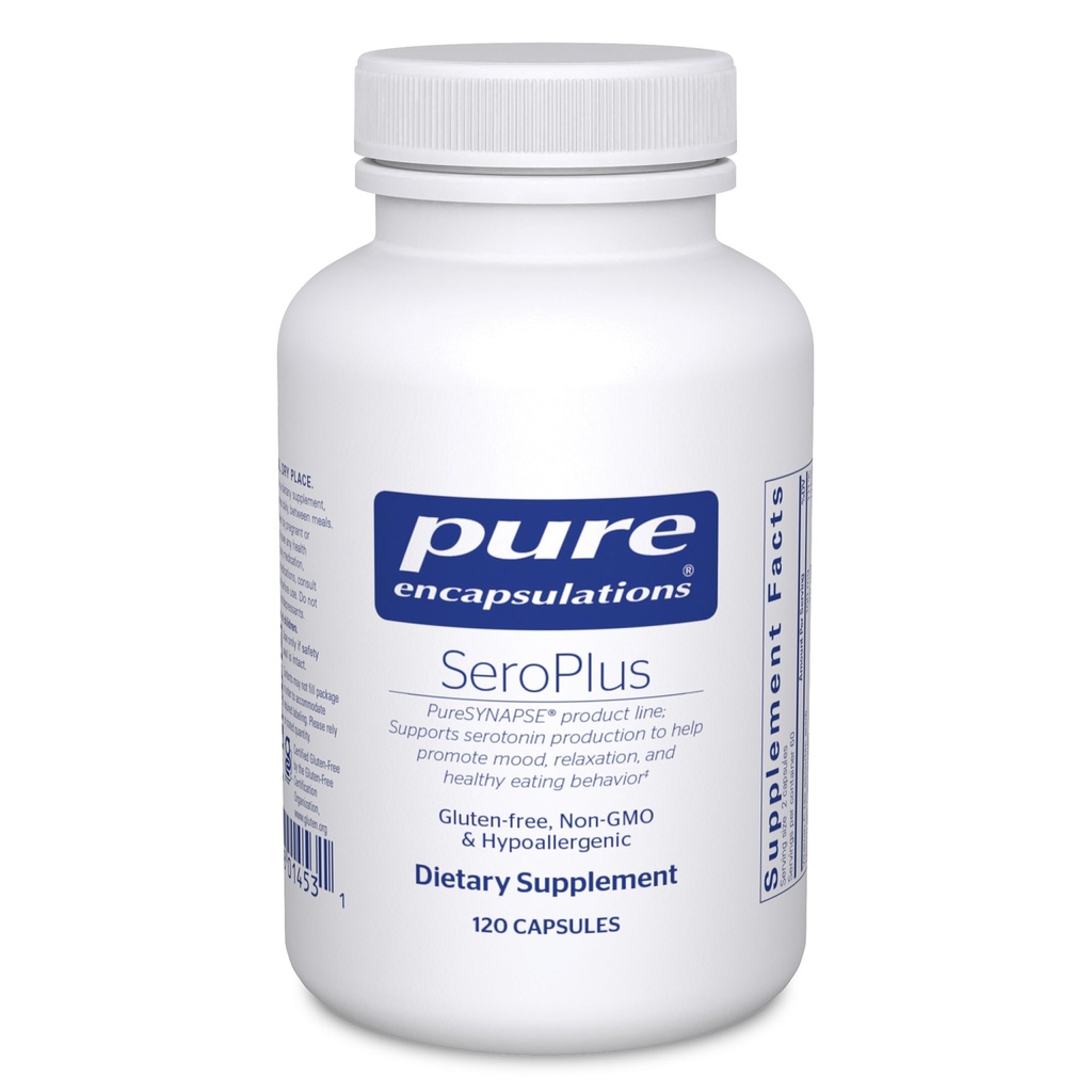 Pure Encapsulations SeroPlus | Supporto per Serotonina Ipoallergenica per sostenere moderata stress occasionale | 120 capsule