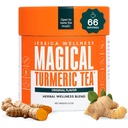 JESSICA WELLNESS Magical Turmeric Tea mit Ginger, Black Pepper und Stevia | Turmeric Powder Organic Blend | 3.5 oz (Original Flavor)