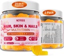 Multivitamina senza zucchero per le donne Gummies con Biotin 5000mcg, Collagen MSM Acido ialuronico, Vitamina A C D3 E & B Complesso e Methyl Folate & B12, Multi Vitamine organiche per unghie della pelle dei capelli, Energia