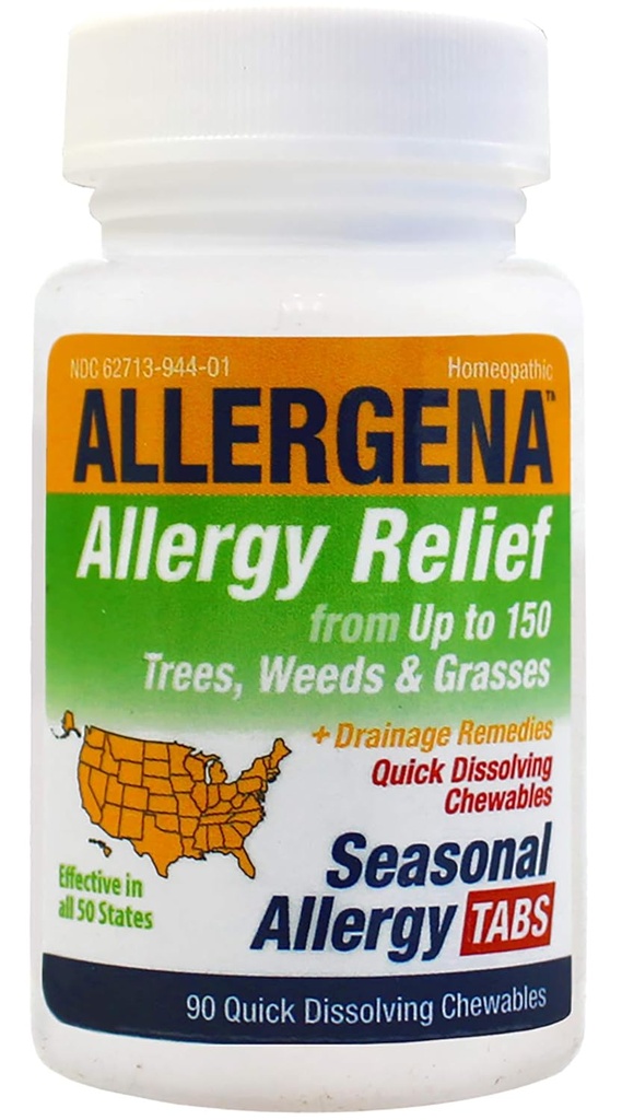 PROGENA - Onglets allergènes saisonniers d'Allergena (90 comprimés)