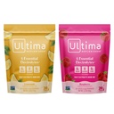 Ultima Replenisher Electrolyte Powder Drink Mix Bundle – Sugar Free – Lemonade und Raspberry, 20 Stickpacks – 6 Elektrolyte und Mineralien – Keto Friendly, Vegan, Non-GMO