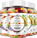 4 Pack Omega 3 6 9 Gommies Végétaliens Nourrissons comestibles Candy, Non-OGM, Sucre faible