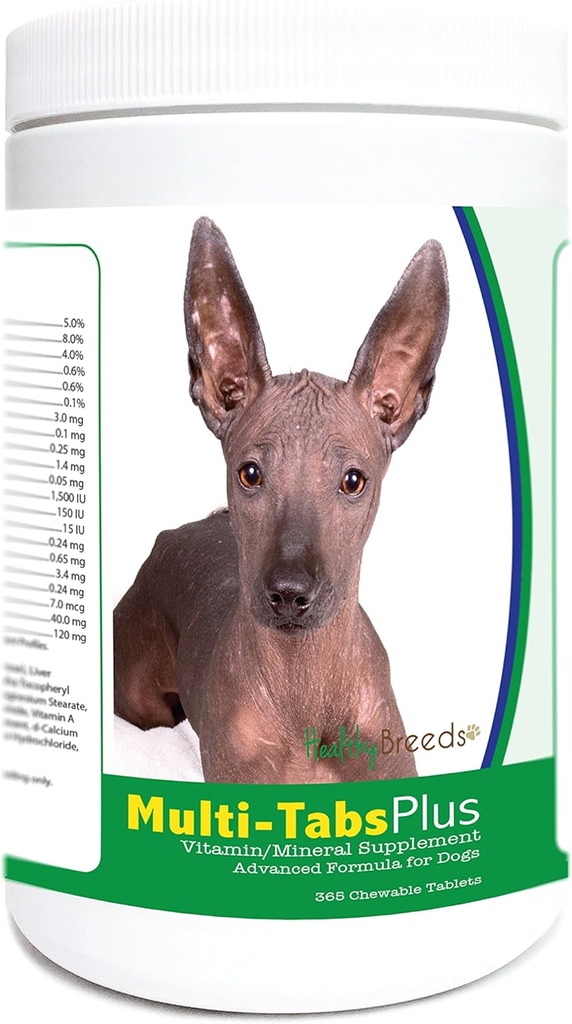 Gesunde Rassen Xoloitzcuintli Multi-Tabs Plus Kautabletten 365 Count