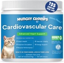 Cardio Chews für Katzen - Fortgeschrittene Herz-Kreislauf-Pflege mit Lachsöl, Taurine, CoQ10 & More - Feline-Ergänzung für optimale Herz-Funktion (Salmon)