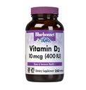 Bluebonnet Nutrition Vitamine D3 400 UI Softgels, Aide à la croissance musculaire et squelettique, Cholecalciferol de l'huile de poisson, Non OGM, Sans gluten, Sans soja, Sans lait, 250 Softgels