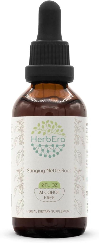 Tintura dell'estratto di erbe senza alcool B60, gocce di liquido concentrate Natural Sting Nettle (Urtica Dioica) Radice secca (2 fl oz)