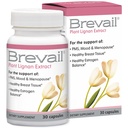 Brevail Pflanze Lignan Extrakt Kapseln, Proaktive Brust-Gesundheitsergänzung mit 50 mg SDG Lignans von Flax Seed Hulls für gesunde Estrogen Balance und PMS Mood Unterstützung Pillen, 30 Zähler