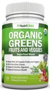 Capsule Super Verdi Organici - Integratori di Frutta e Verdura - 120 Conta - 28 USDA Ingredienti Premium Organici & Vegan - Superfood Blend Per Salute Immune, Digestione & Energia - Vitamine Alimentari Intere