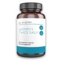 Dr. Brighten Women’s Twice Daily — Premium Women’s Multivitamin, Full-Spectrum mit No Iron, Unique Nährstoffe, Höhere B Vitamine — 120 Kapseln