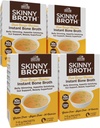 PAESE FARMS Skinny Broth 7-Day Plan, Pollo istantaneo Bone Broth, 10G Protein, Collagen Type II, Promuove una migliore digestione, Salute del Bone, Piano di 7 giorni, 4 pacchetti, 28-15g