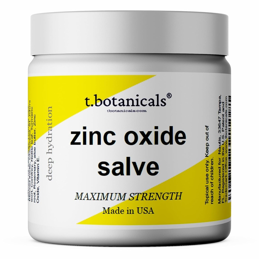 Zinc Oxide Ointment, TSW Zinc Balm, Zinc Oxide Salve, Soothing Relief, Natural Ointment Made in USA
