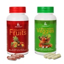 Obst- und Gemüseergänzungszutaten Natürlich – 2 Flaschen 180 Gesamtvegetarische Kapseln | Balance of Natural 16+18 Whole Fruits & Veggies Blend | Frische Superfood-Formel mit Vitaminen und Mineralien