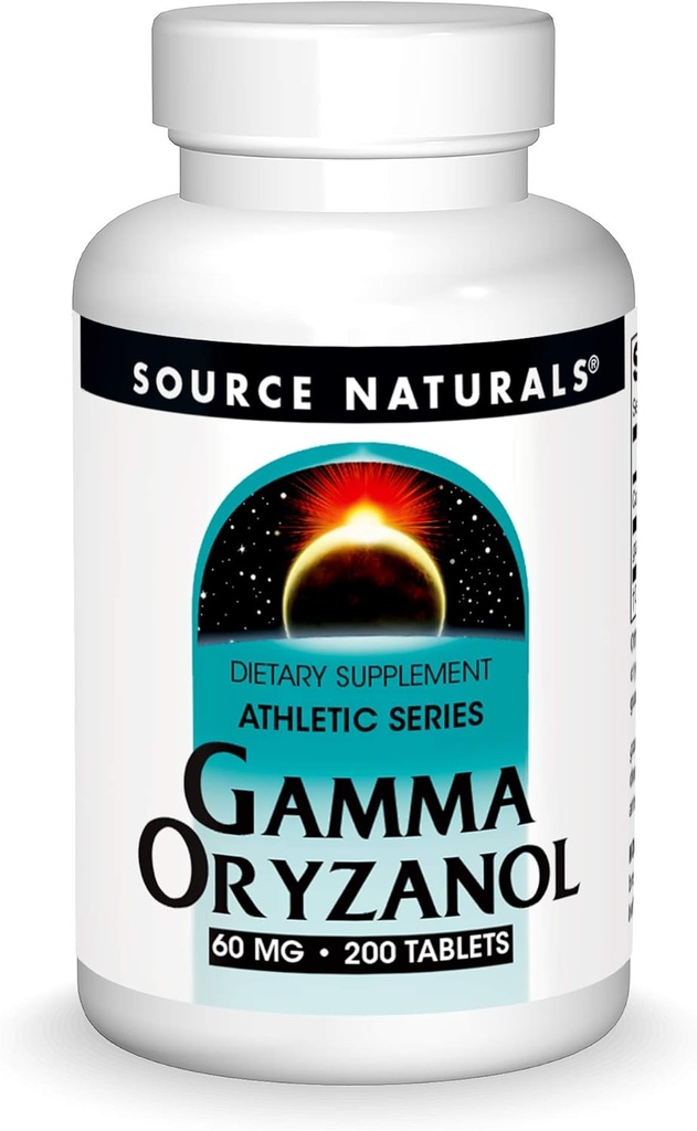 Quelle Naturals Gamma Oryzanol, Athletic Series Nahrungsergänzungsmittel Geeignet für Vegetarier, 60 MG - 200 Tabletten