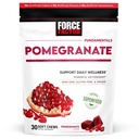 Force Factor Pomegranate Soft Chews per l'invecchiamento sano, salute del cuore, salute del seno, & salute del cervello, Superfood & Antiossidanti supplemento, Non OGM, senza glutine, Vegan, Pomegranate Flavor, 30 Soft Chews