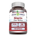 Erstaunliche Formeln Niacin(Vitamin B3) 250 mg 180 Kapseln Ergänzung | Non-GMO | Gluten Free | Made in USA