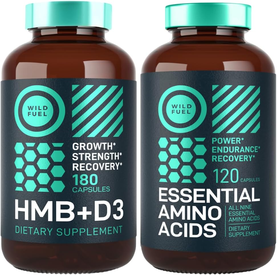 WILD FUEL HMB mit Vitamin D3 und essentielle Aminosäure Ergänzung Power und Erholung Bundle