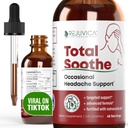 Rejuvica Health Total Soothe - Advanced Occasional Headache Support Supplement - Flüssige Lieferung für bessere Absorption - Feverfew, Riboflavin, Butterbur, Black Pepper &amp; Mehr!