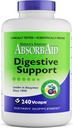 Enzymes digestifs AbsorbAid 240 vCaps, prouvés pour augmenter l'absorption nutritive vitale jusqu'à 71%