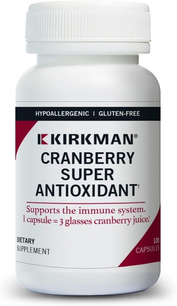 Cranberry Super Antiossidante, 100 capsule, Kirkman Labs