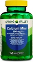 Kalziumergänzung mit Vitamin D3-600mg Kalzium für Knochengesundheit, 150 Mini Softgel, Essential Calcium und Vitamin D3 Unterstützung