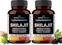 Shilajit Pure Himalayan für Männer & Frauen | 120 Kapseln mit Ashwagandha | Hohe Potenz und Energie-Ergänzung | Bessere Absorption als Gummie | Für Extra Power und Stamina | Combo mit Sea Moss