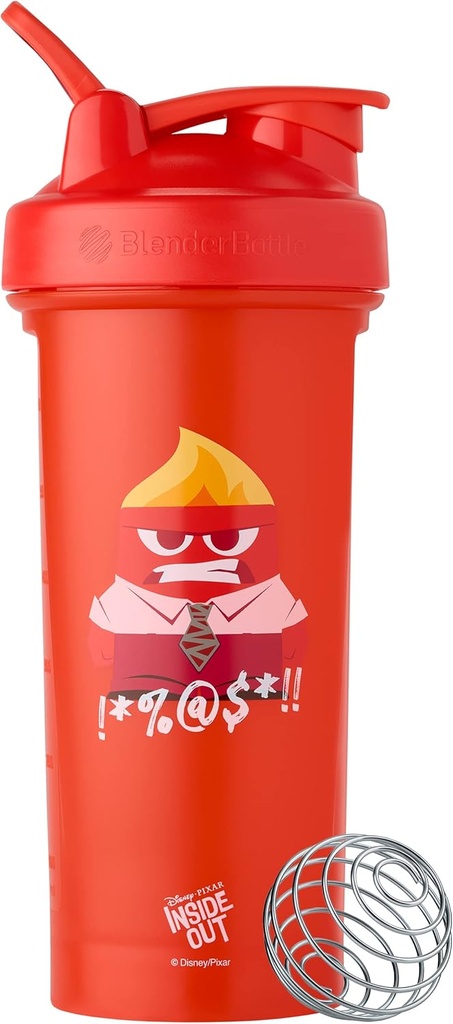BlenderBottle Pixar Classic V2 Shaker Bottiglia Perfetta per Proteine Shaker e Pre Workout, 28 once, Inside Out