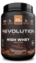 Rivoluzione Nutrition, Alto Siero, Protein Powder 2LB, Isolato di Siero, Senza Glutine, Massa Muscolare Magra per Uomini & Donne, 25g di Proteine Per Scoop, 908 g, 24 Serve (Chocolate Cake, 2 Pound)